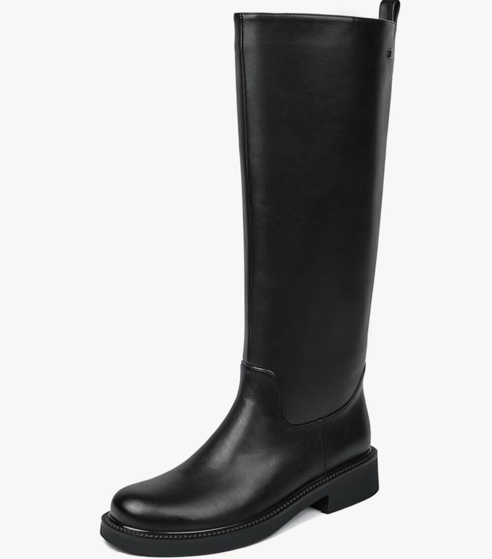 Feetquake Women’s Knee High Chelsea Boots Black Size 9